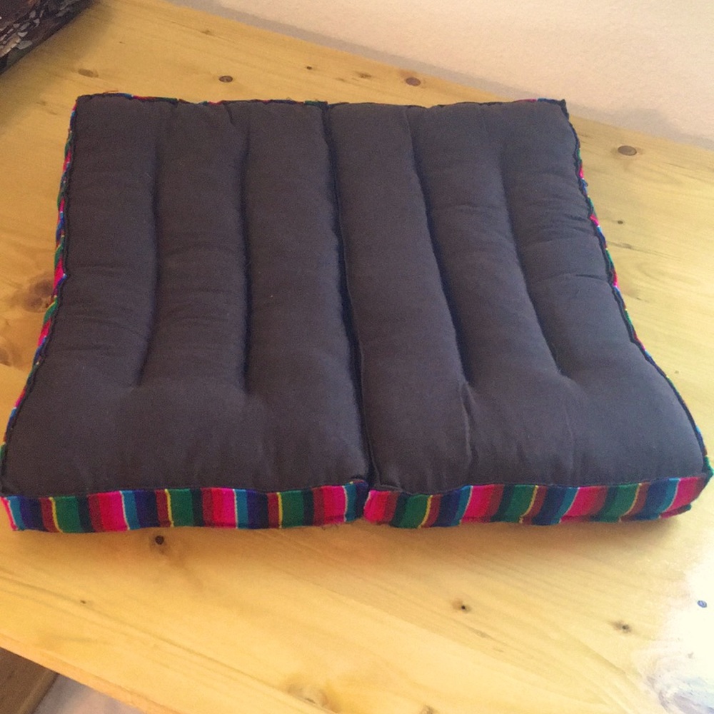 4.99 ship CHOCOLATE Yoga Meditation Cushion